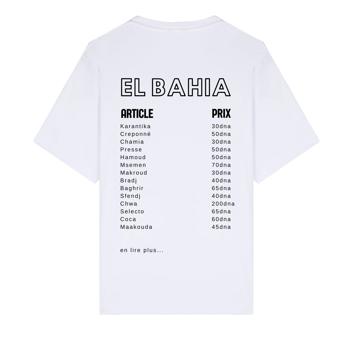 TEE SHIRT EL BAHIA